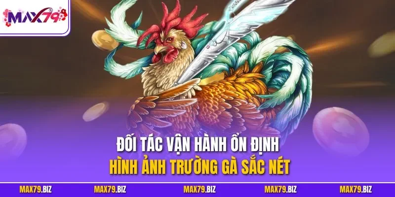 Đối tác vận hành ổn định, hình ảnh trường gà sắc nét